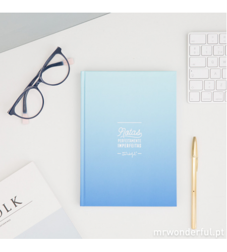 CADERNO NOTAS PERFEITAMENTE IMPERFEITAS MR. WONDERFUL